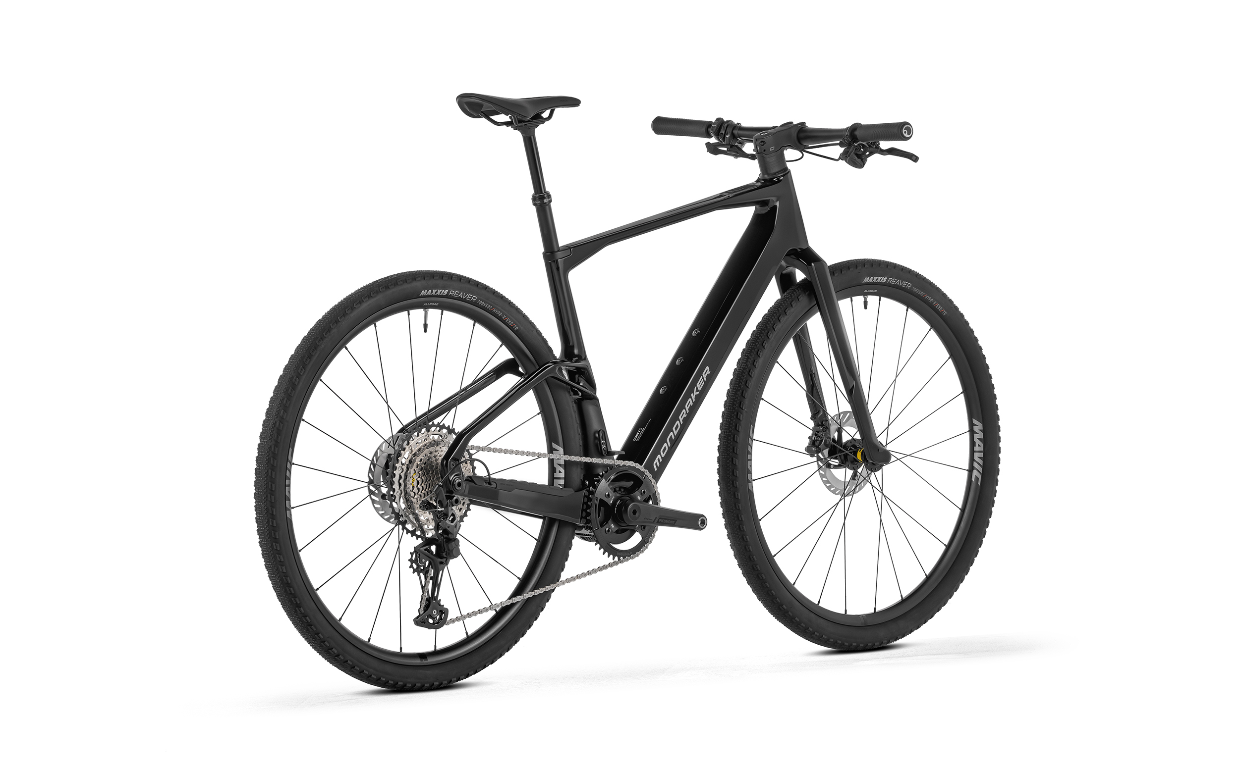 Karbonové e-gravel kolo MONDRAKER Dusty S 580 Karbonové gravel elektrokolo MONDRAKER Dusty S 580 s motorem TQ a baterií 580Wh